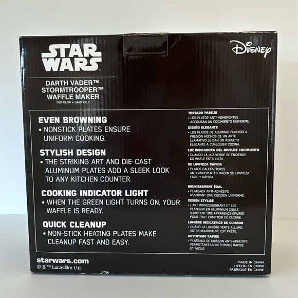 Disney Star Wars Waffle Maker - Picture 2 of 3